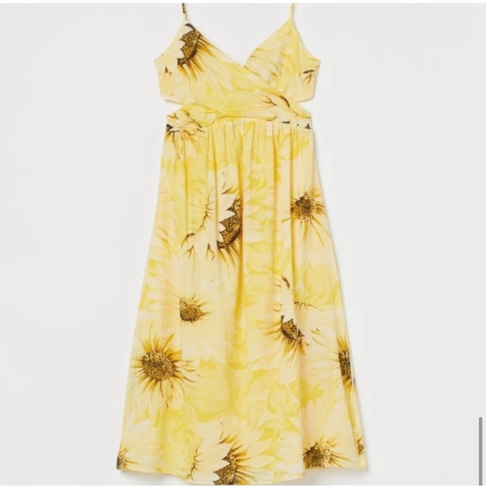 Yellow Floral Maxi Dress - Picture 13 of 13